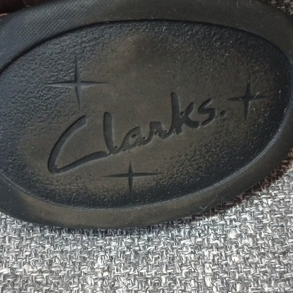 Clarks Brown Leather Loafers Slip-On Comfort - Picture 2 of 7